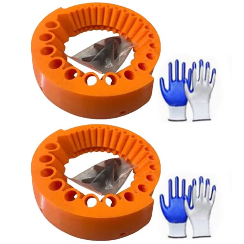 AZURAOKEY Bohrer-Schärfer mit Handschuhen, Aufsatz zum Schleifen von Bohrern, tragbarer Winkelschleifer Bohrerschärfer, großer Klingenwinkelschleifer for Bohrer von 2 bis 13 mm von AZURAOKEY