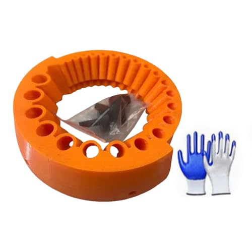 AZURAOKEY Bohrer-Schärfer mit Handschuhen, Aufsatz zum Schleifen von Bohrern, tragbarer Winkelschleifer Bohrerschärfer, großer Klingenwinkelschleifer for Bohrer von 2 bis 13 mm AZURAOKEY Bohrer-Schärfer mit Handschuhen, Aufsatz zum Schleifen von Bohrern, tragbarer Winkelschleifer Bohrerschärfer, großer Klingenwinkelschleifer for Bohrer von 2 bis 13 mm von AZURAOKEY