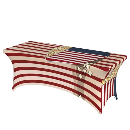AZXMGOP Popcorn-Druck, stilvoll, rechteckig, elastisch, passend für große rechteckige oder ovale Tische AZXMGOP Popcorn-Druck, stilvoll, rechteckig, elastisch, passend für große rechteckige oder ovale Tische von AZXMGOP