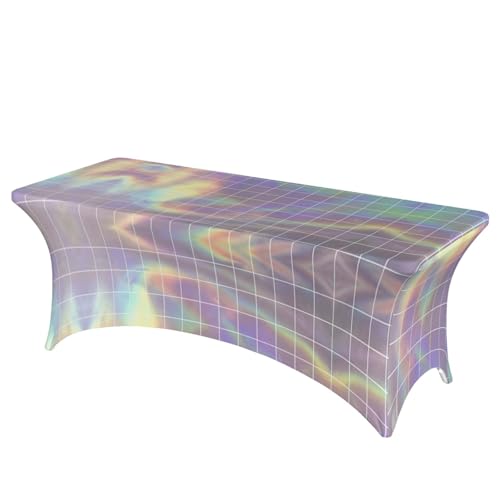 AZXMGOP Reflektierender quadratischer Druck, stilvoll, rechteckig, elastisch, passend für große rechteckige oder ovale Tische AZXMGOP Reflektierender quadratischer Druck, stilvoll, rechteckig, elastisch, passend für große rechteckige oder ovale Tische von AZXMGOP