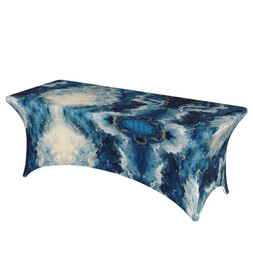 AZXMGOP Stilvolle, rechteckige und elastische Tischdecke mit Aufdruck "Within the Tides", passend für große rechteckige oder ovale Tische AZXMGOP Stilvolle, rechteckige und elastische Tischdecke mit Aufdruck "Within the Tides", passend für große rechteckige oder ovale Tische von AZXMGOP