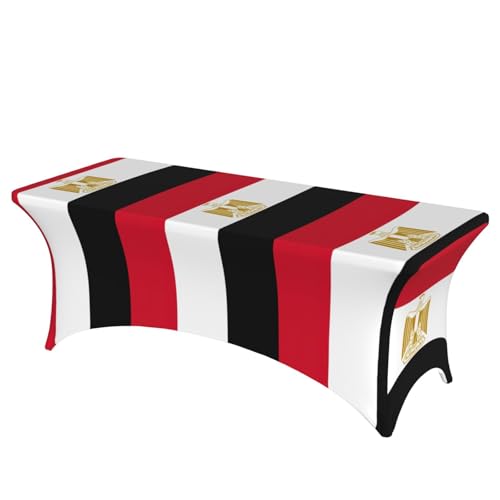 AZXMGOP Stilvolle rechteckige elastische Tischdecke mit ägyptischer Flagge, passend für große rechteckige oder ovale Tische AZXMGOP Stilvolle rechteckige elastische Tischdecke mit ägyptischer Flagge, passend für große rechteckige oder ovale Tische von AZXMGOP