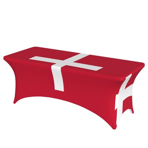 AZXMGOP Stilvolle rechteckige elastische Tischdecke mit dänischer Flagge, passend für große rechteckige oder ovale Tische AZXMGOP Stilvolle rechteckige elastische Tischdecke mit dänischer Flagge, passend für große rechteckige oder ovale Tische von AZXMGOP
