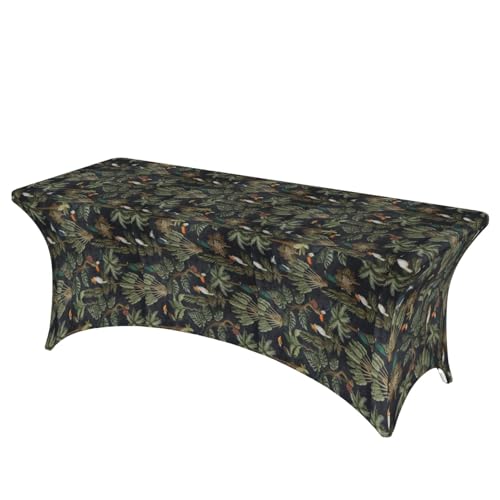 AZXMGOP Stilvolle rechteckige und elastische Tischdecke mit Aquarell-Kaktusdruck, passend für große rechteckige oder ovale Tische AZXMGOP Stilvolle rechteckige und elastische Tischdecke mit Aquarell-Kaktusdruck, passend für große rechteckige oder ovale Tische von AZXMGOP