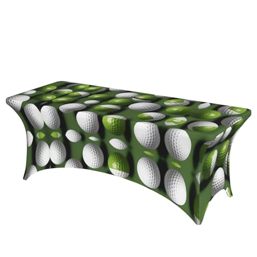 AZXMGOP Stilvolle rechteckige und elastische Tischdecke mit Golfball-Druck, passend für große rechteckige oder ovale Tische AZXMGOP Stilvolle rechteckige und elastische Tischdecke mit Golfball-Druck, passend für große rechteckige oder ovale Tische von AZXMGOP
