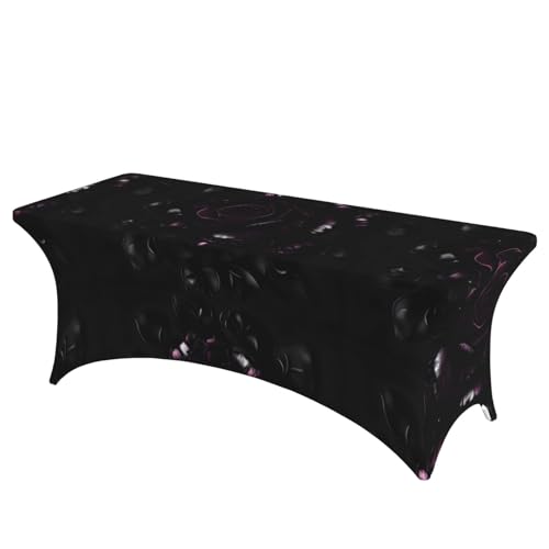 AZXMGOP Tischdecke mit Gothic-Rosen-Druck, stilvoll, rechteckig, elastisch, passend für große rechteckige oder ovale Tische AZXMGOP Tischdecke mit Gothic-Rosen-Druck, stilvoll, rechteckig, elastisch, passend für große rechteckige oder ovale Tische von AZXMGOP