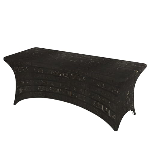 AZXMGOP Tischdecke mit antikem ägyptischen Hieroglyphen-Druck, stilvoll, rechteckig, elastisch, passend für große rechteckige oder ovale Tische AZXMGOP Tischdecke mit antikem ägyptischen Hieroglyphen-Druck, stilvoll, rechteckig, elastisch, passend für große rechteckige oder ovale Tische von AZXMGOP