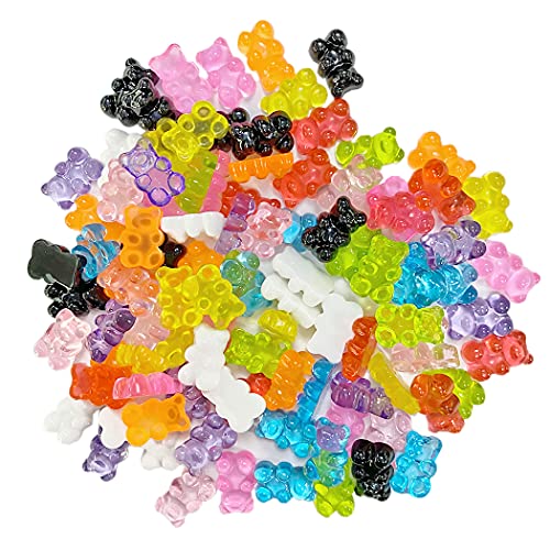 Aabellay 100 Stück Kunstharz Bären Süßigkeiten Harz Gummi Bärchen Bunt Cartoon Bär für Schmuck Herstellung Schlüsselanhänger Halskette Armband Ohrringe DIY Brosche Handyhülle - Zufällige Farbe Aabellay 100 Stück Kunstharz Bären Süßigkeiten Harz Gummi Bärchen Bunt Cartoon Bär für Schmuck Herstellung Schlüsselanhänger Halskette Armband Ohrringe DIY Brosche Handyhülle - Zufällige Farbe von Aabellay