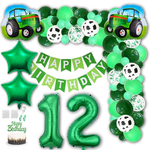 Aabellay Grün Traktor Geburtstag Deko 12 Jahre Foil Balloon Grün Trecker Luftballons Bauernhof Geburtstagsdeko Folienballon Traktor Bagger Happy Birthday Banner Tortendeko für Jungen Party Deko Aabellay Grün Traktor Geburtstag Deko 12 Jahre Foil Balloon Grün Trecker Luftballons Bauernhof Geburtstagsdeko Folienballon Traktor Bagger Happy Birthday Banner Tortendeko für Jungen Party Deko von Aabellay