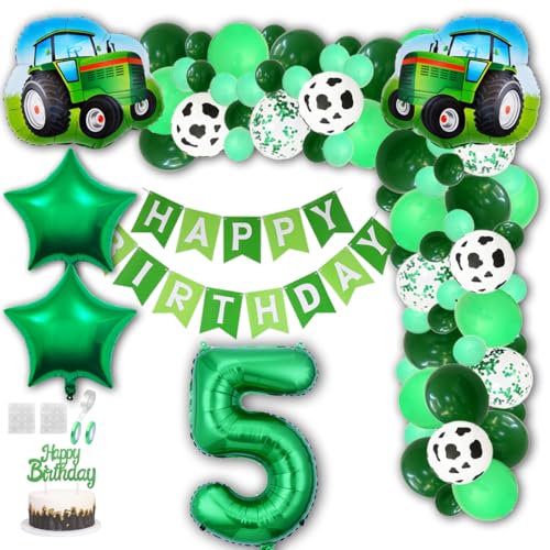 Aabellay Grün Traktor Geburtstag Deko 5 Jahre Foil Balloon Grün Trecker Luftballons Bauernhof Geburtstagsdeko Folienballon Traktor Bagger Happy Birthday Banner Tortendeko für Jungen Party Deko Aabellay Grün Traktor Geburtstag Deko 5 Jahre Foil Balloon Grün Trecker Luftballons Bauernhof Geburtstagsdeko Folienballon Traktor Bagger Happy Birthday Banner Tortendeko für Jungen Party Deko von Aabellay