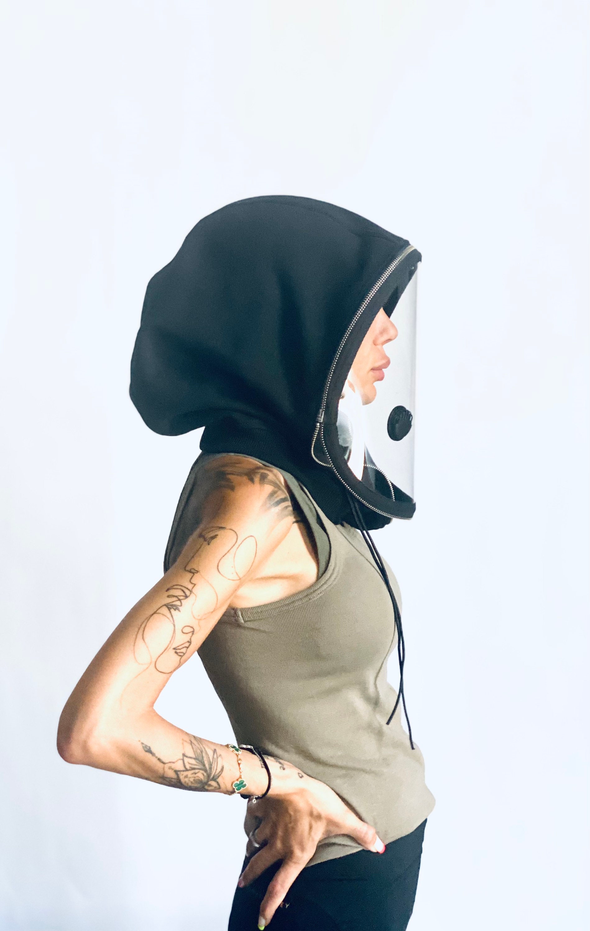 Vollständig Geschlossener Gesichtsschutz Mit Kapuze, Anti-Fog-Vent-Maske, Gesichtshaubenmaske, Gesichtsschutzkleidung, Reißverschlussschutz Von Vollständig Geschlossener Gesichtsschutz Mit Kapuze, Anti-Fog-Vent-Maske, Gesichtshaubenmaske, Gesichtsschutzkleidung, Reißverschlussschutz Von von Aakasha