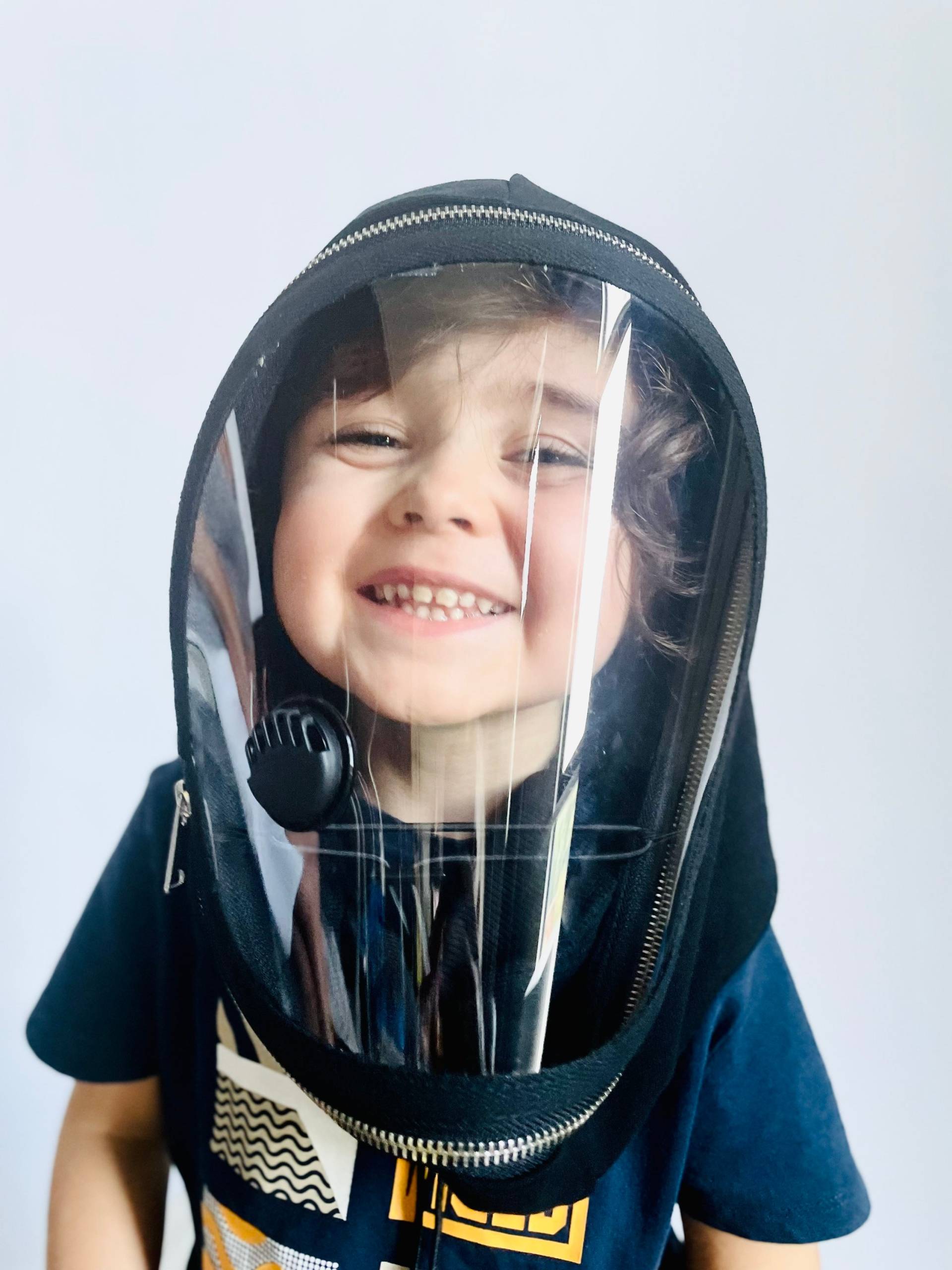 Voll Geschlossenes Kapuzen-Kinderschild, Kapuzen-Gesichtsschild, Anti-Fog-Vent-Kind, Gesichtshaubenmaske, Schützende Gesichtsbekleidung von Aakasha