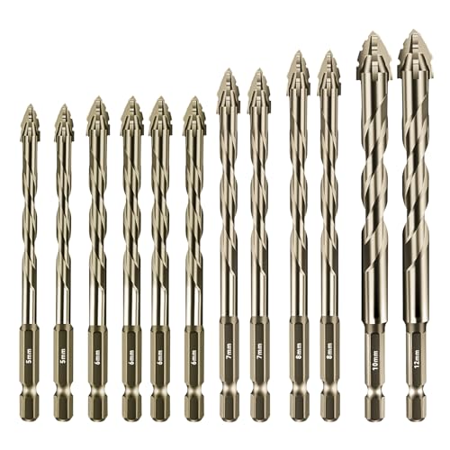Aartner Bohrer (Goldgelb, 2x 5+4 x 6+ 2 x7 + 2 x 8 +10+12 (mm)) von Aartner