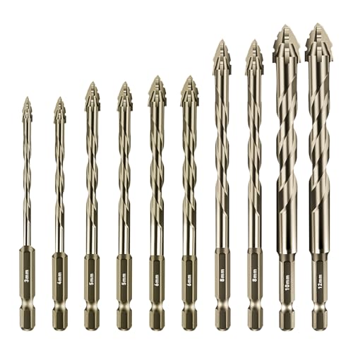 Aartner Bohrer (Goldgelb, 3+4+2x 5+2 x 6+ 2 x 8 +10+12 (mm)) von Aartner