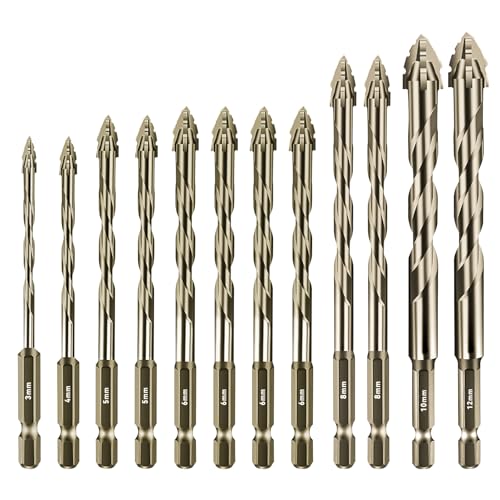 Aartner Bohrer (Goldgelb, 3+4+2x 5+4 x 6+ 2 x 8 +10+12 (mm)) von Aartner