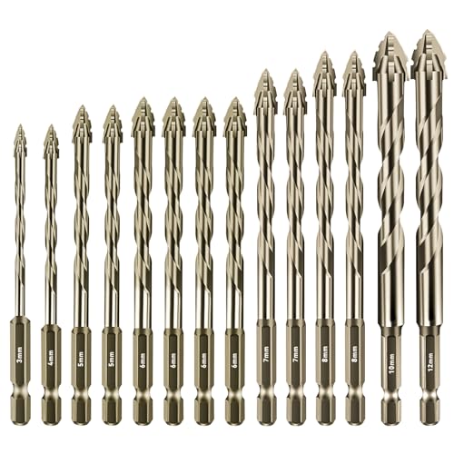 Aartner Bohrer (Goldgelb, 3+4+2x 5+4 x 6+ 2 x7+2 x 8 +10+12 (mm)) von Aartner