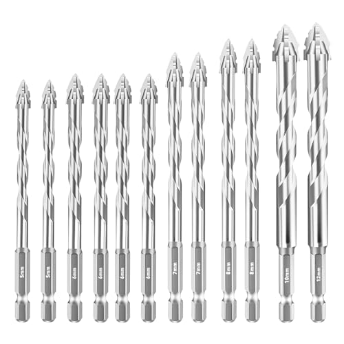 Aartner Bohrer (Silber, 2x 5+4 x 6+ 2 x7 + 2 x 8 +10+12 (mm)) von Aartner