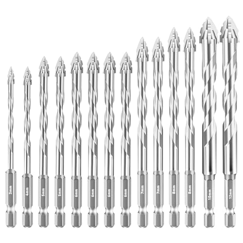 Aartner Bohrer (Silber, 3+4+2x 5+4 x 6+ 2 x7+2 x 8 +10+12 (mm)) von Aartner