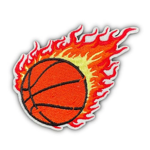 AAVEDGE Fire Basketball Bügelbilder für Kleidung, Premium bestickte Stoffapplikation, Sport DIY Durable Iron on Patches für Kleidung, Jeans, Rucksäcke, Jacken, Hüte, Sportbekleidung & Taschen AAVEDGE Fire Basketball Bügelbilder für Kleidung, Premium bestickte Stoffapplikation, Sport DIY Durable Iron on Patches für Kleidung, Jeans, Rucksäcke, Jacken, Hüte, Sportbekleidung & Taschen von Aavedge
