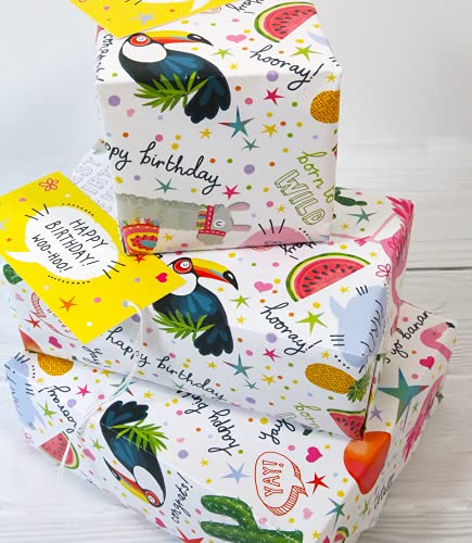 Abacus 11362A "Fiesta" Geschenkpapier mit 2 Bögen und 2 Anhängern Abacus 11362A "Fiesta" Geschenkpapier mit 2 Bögen und 2 Anhängern von Abacus