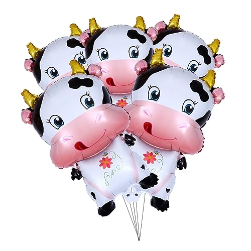 1 Satz Cartoon Ox Folienballons Luftballons für Geburtstagsfeiern und Neujahrsdekorationen Wiederverwendbare Partyballons in Kuhform Fotos mit Familie und Freunden 1 Satz Cartoon Ox Folienballons Luftballons für Geburtstagsfeiern und Neujahrsdekorationen Wiederverwendbare Partyballons in Kuhform Fotos mit Familie und Freunden von Abaodam