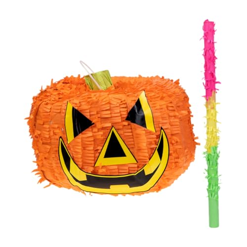 1 Satz Halloween Kürbis Pinata Süßigkeitenfüllung Dekorative Piñata für Halloween Partys Lustige Mitbringsel und Festliche Deko Elemente von Abaodam
