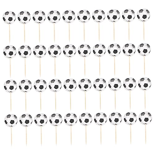 1 Set Fußball-Kuchenaufsätze, charmanter Dessert-Einsatz für Geburtstagsfeiern, Fußball-Themen, Kuchendekorationen für Zuhause, Café und Veranstaltungen, 48 Stück 1 Set Fußball-Kuchenaufsätze, charmanter Dessert-Einsatz für Geburtstagsfeiern, Fußball-Themen, Kuchendekorationen für Zuhause, Café und Veranstaltungen, 48 Stück von Abaodam
