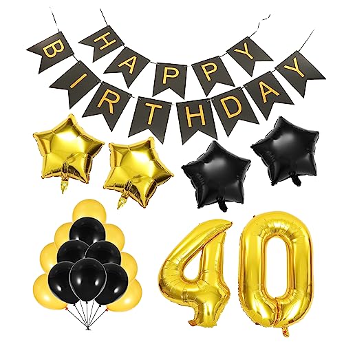1 Set Geburtstagsdekorationen, Folienballons für unvergessliche Partyfeiern, dekorative Luftballons, um eine fröhliche Atmosphäre für Ihren besonderen Tag zu schaffen von Abaodam