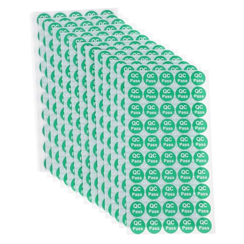 1000Stücke Qualitätsprüfetiketten Qc Passed Aufkleber für Lagerprodukte Langlebige Praktische Etiketten für Qualitätskontrolle Selbstklebend von Abaodam