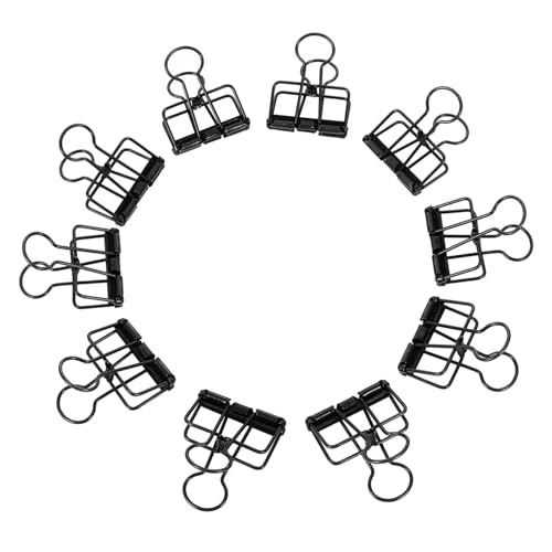 10Stücke Metall Büroklammern Langlebige Binder Clips für Dokumente Büroorganisation Mittelgroß Büro und Zuhause von Abaodam
