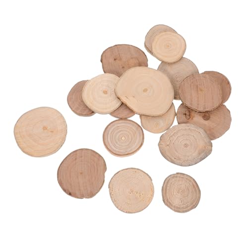 18 Stück Unlackierte Holzscheiben Runde Holzstücke für Diy Projekte Bastelarbeiten und Dekorationen für Gartenlandschaften 18 Stück Unlackierte Holzscheiben Runde Holzstücke für Diy Projekte Bastelarbeiten und Dekorationen für Gartenlandschaften von Abaodam
