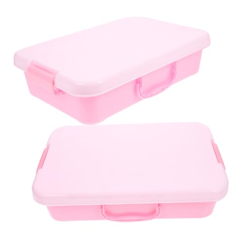 Abaodam 2 Stück Handheld Sandbox Sand Tray Portable Aufbewahrungsbox für Aktivitäten im Freien und Drinnen von Abaodam