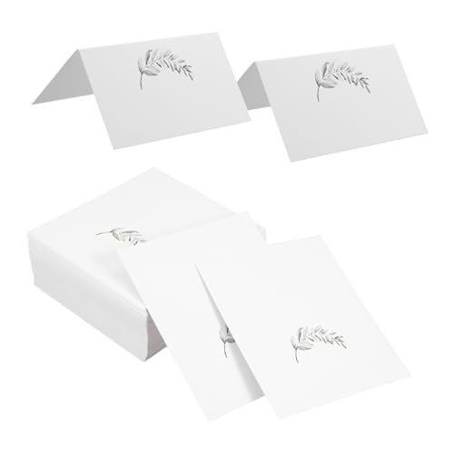 200 Stück Sitzplatzkarte Namenskarten für Tischdekoration Tischbestuhlungskarten Tischzelte Tischkarten für den Hochzeitsempfang Namenskarten für die Tischdekoration Papier Weiß von Abaodam