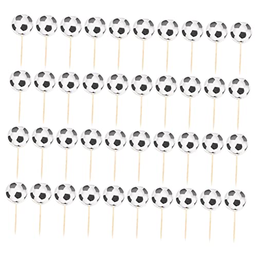 3 Sets Fußball-Kuchenaufsätze, charmante Fußball-Themen-Party-Dekorationen für und Kuchen für Geburtstage und Veranstaltungen, 48 Stück x 3 3 Sets Fußball-Kuchenaufsätze, charmante Fußball-Themen-Party-Dekorationen für und Kuchen für Geburtstage und Veranstaltungen, 48 Stück x 3 von Abaodam