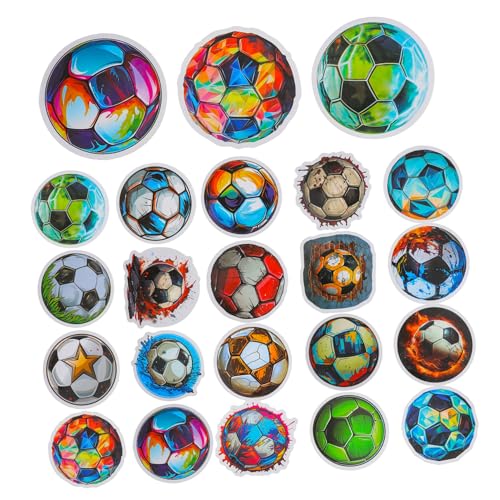50 Stück Fußball-Aufkleber, Sport-Aufkleber für Partys, DIY-Dekorationen und den persönlichen Gebrauch für Laptops, Wasserflaschen, Notebooks und mehr 50 Stück Fußball-Aufkleber, Sport-Aufkleber für Partys, DIY-Dekorationen und den persönlichen Gebrauch für Laptops, Wasserflaschen, Notebooks und mehr von Abaodam