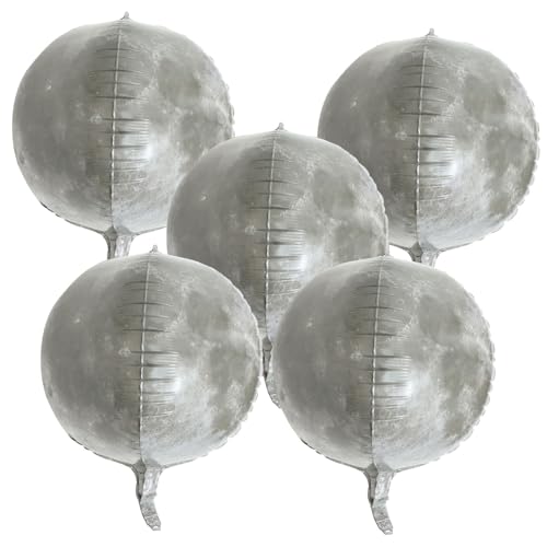 5Stücke Aluminium Folienballons Mond Thema Luftballons für Kreative Planetendekoration für Partys und Fotokabinen 5Stücke Aluminium Folienballons Mond Thema Luftballons für Kreative Planetendekoration für Partys und Fotokabinen von Abaodam