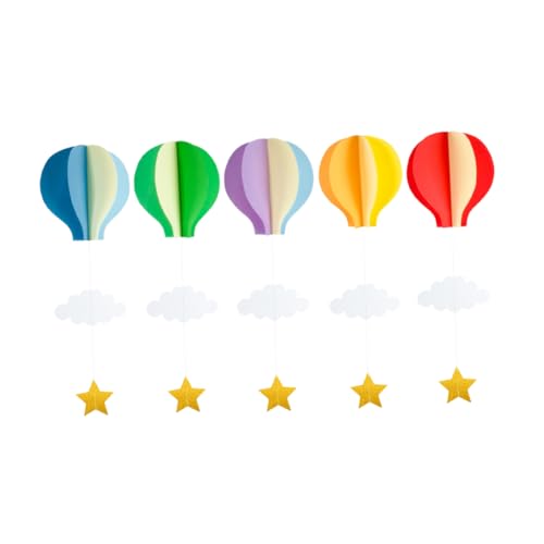 5Stücke Teiliges Heißluftballon und Hängedekorationen Party Ornamente für Geburtstagsfeiern Shower Hochzeiten und Feiertage Leicht Aufzuhängen Vielseitig 5Stücke Teiliges Heißluftballon und Hängedekorationen Party Ornamente für Geburtstagsfeiern Shower Hochzeiten und Feiertage Leicht Aufzuhängen Vielseitig von Abaodam