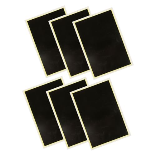 6 Stück Farbpapier markieren Gravurrohlinge Glasschneidepapier Laserpapier Schwarz von Abaodam