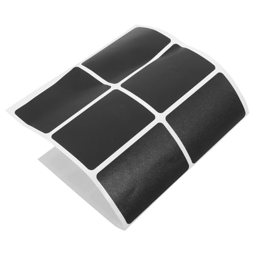 Abaodam 1 Blatt Tafelaufkleber etiketten für flaschen glasaufkleber chemisches Material Leiter-Inspektionsschilder Tafelzeichen für Lebensmittel Aufkleber für Thermodrucker Prise PVC Black von Abaodam