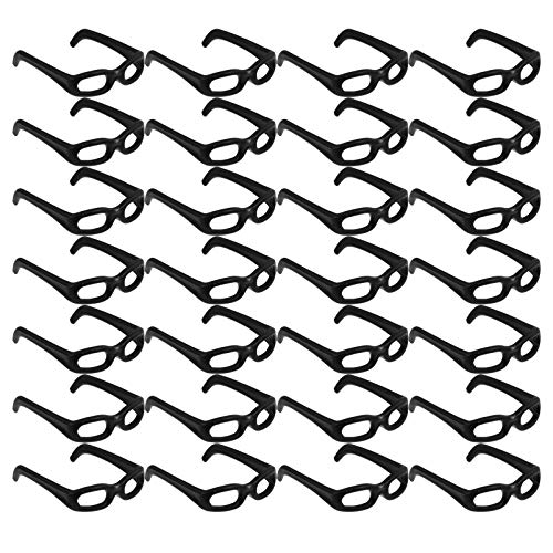 Abaodam 1 Packung DIY Puppenbrillen Zubehör Handgemachte Brillen für Puppen Kreatives für Schwarz für Eltern Junge Mädchen Interaktion und Rollenspiele von Abaodam