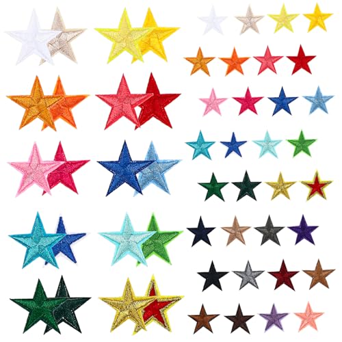 Abaodam 1 Packung Stern Bügelbilder Patches Farben für Kleidung Bastelprojekte und Rucksäcke Bestickte Applikationen Einfach Aufzubringen und Langlebig Abaodam 1 Packung Stern Bügelbilder Patches Farben für Kleidung Bastelprojekte und Rucksäcke Bestickte Applikationen Einfach Aufzubringen und Langlebig von Abaodam