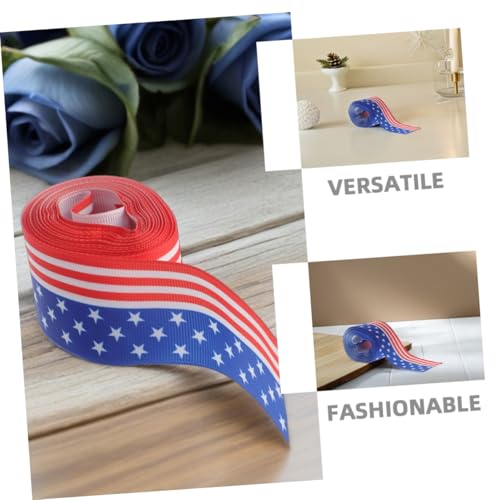 Abaodam 1 Rolle Dekoratives Band Dekoratives Blumenband Bänder Für Handwerk Polyesterband Zum Gedenktag Band Mit Sternenmuster Wickelband Mit Strauß Kränze, Die Bänder Einwickeln Polyester von Abaodam