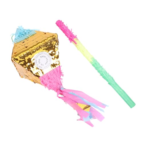 Abaodam 1 Satz Diamant-piñata Kinderspielzeug Piñata Süßes Spielzeug Gastgeschenke Outdoor-spielsets Pinata-spielzeug Für Kinder Party-tools Requisiten Papier Süssigkeit von Abaodam