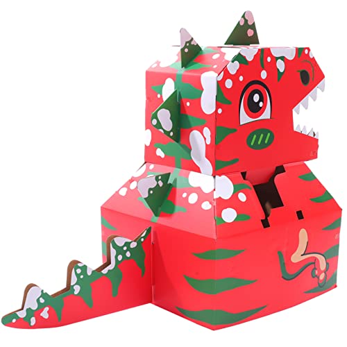 Abaodam 1 Satz Dinosaurier Pappbox für DIY Kreatives Lernspielzeug für Rollenspiele Leicht und Robust für Geburtstage und Feste von Abaodam