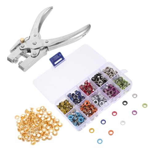 Abaodam 1 Satz Gasaugenklemme Set Hand-Ösen-Set Locher für Stoff Loch Metallösen Tülle Ösen-Werkzeugsatz Montagewerkzeug für Metallösen Ösenpfahlwerkzeug Lochzange Eisen Abaodam 1 Satz Gasaugenklemme Set Hand-Ösen-Set Locher für Stoff Loch Metallösen Tülle Ösen-Werkzeugsatz Montagewerkzeug für Metallösen Ösenpfahlwerkzeug Lochzange Eisen von Abaodam