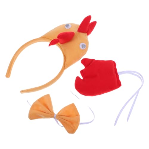 Abaodam 1 Satz Hühnchen Kostüm Set mit Hühner Kopfband Fliege für Ostern Tier Cosplay Zubehör für Erwachsene Partyoutfit für Frühlingsfeste Abaodam 1 Satz Hühnchen Kostüm Set mit Hühner Kopfband Fliege für Ostern Tier Cosplay Zubehör für Erwachsene Partyoutfit für Frühlingsfeste von Abaodam