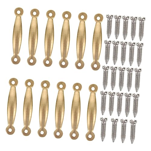 Abaodam 1 Satz Miniatur Möbelgriff Zubehör Vintage DIY Möbelteile für Puppenhaus mit Schrauben Dekorative Mini Handles für Modelle von Abaodam