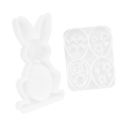 Abaodam 1 Satz Osterhasen-schablone Eiförmige Silikonform Kaninchen-gießform Bunny Ornament Gussform Osterhasen Silikonform Kaninchen- Epoxidform Kieselgel Weiß Abaodam 1 Satz Osterhasen-schablone Eiförmige Silikonform Kaninchen-gießform Bunny Ornament Gussform Osterhasen Silikonform Kaninchen- Epoxidform Kieselgel Weiß von Abaodam