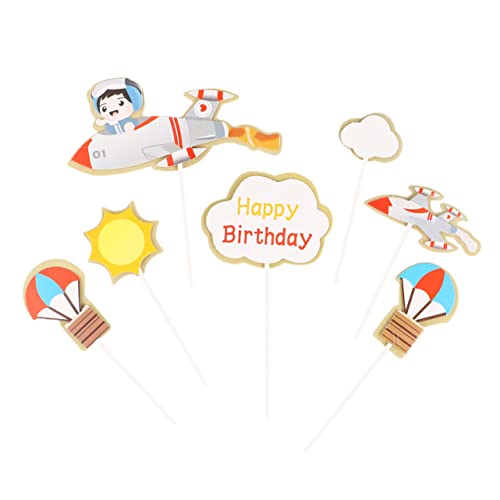 Abaodam 1 Satz Pilotkuchenkarte Pilot-kuchen-topper Alles Zum Geburtstag Dekorationen Für Jungen Kuchen -topper Kuchendekoration Vorräte Kuchen Picks Papier 35 Stück Abaodam 1 Satz Pilotkuchenkarte Pilot-kuchen-topper Alles Zum Geburtstag Dekorationen Für Jungen Kuchen -topper Kuchendekoration Vorräte Kuchen Picks Papier 35 Stück von Abaodam