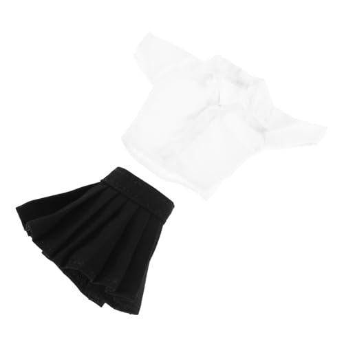 Abaodam 1 Satz Puppenkleidung Puppen-Sommerkleidung Mikro-Minirock Puppe Verkleiden Sich Kleidung Minirock Mit Shorts Minirock Plaid Japanische Schuluniform Mini -Faltenrock Grau Polyester von Abaodam